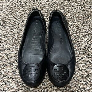 Tory Burch Black Ballet Flats